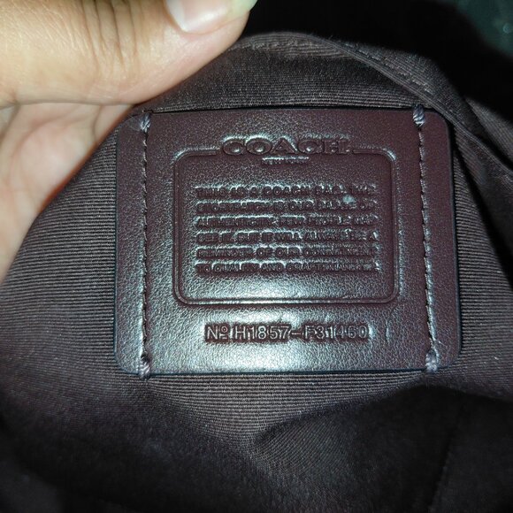 Coach Ally Satchel with Quilting in Oxblood red - Picture 6 of 6